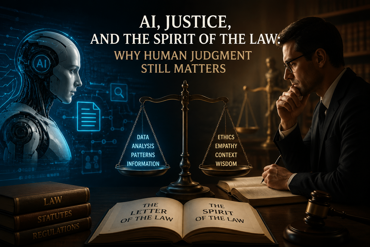 AI, Justice, and the Spirit of the Law: Why Human JudgmeAI, Justice, and the Spirit of the Law: Why Human Judgment Still Matters